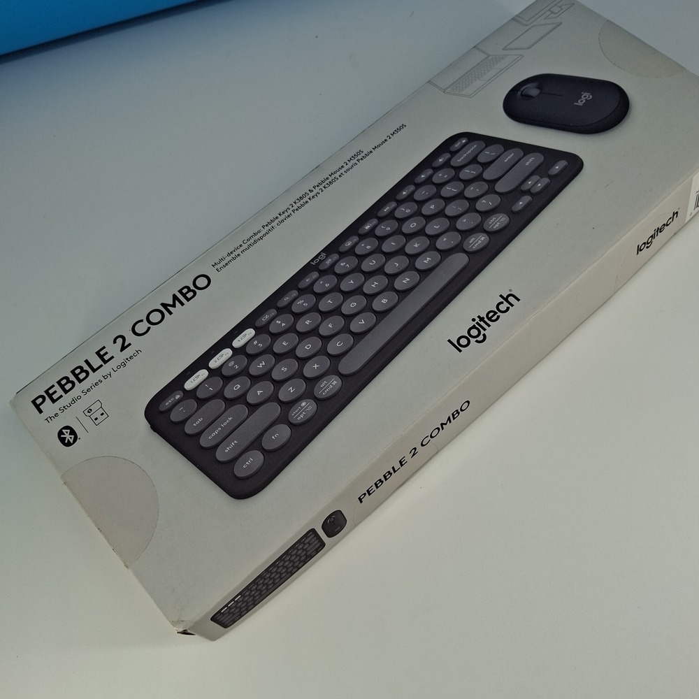 Logitech Pebble 2 Combo Compact Wireless Keyboard & Mouse 920-012061 Open Box